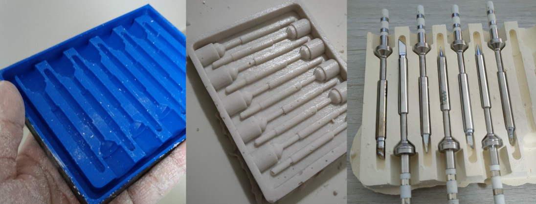 3D-print, alginate and plaster for a single part I need